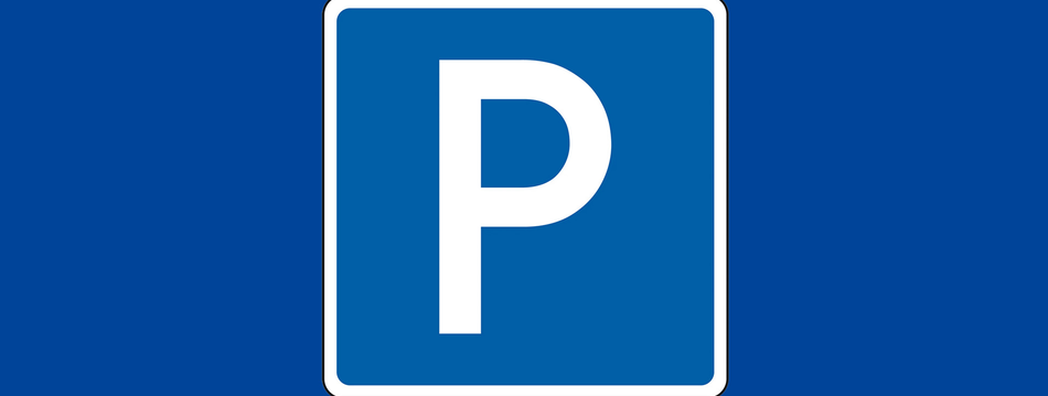 Image eines blauen Parkplatz Logo 