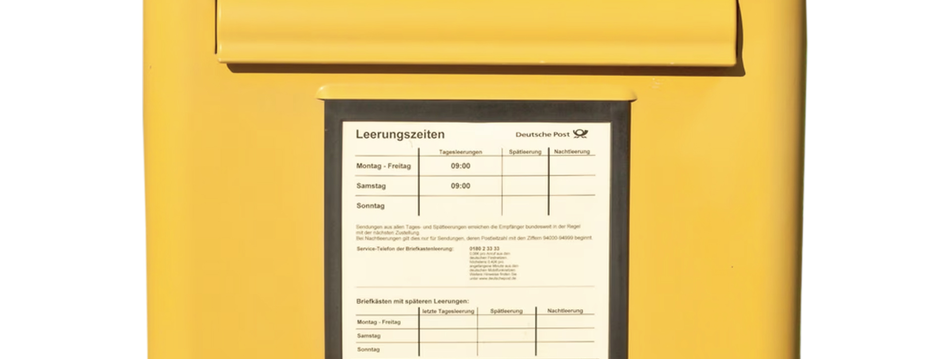 Briefkasten von Vorne