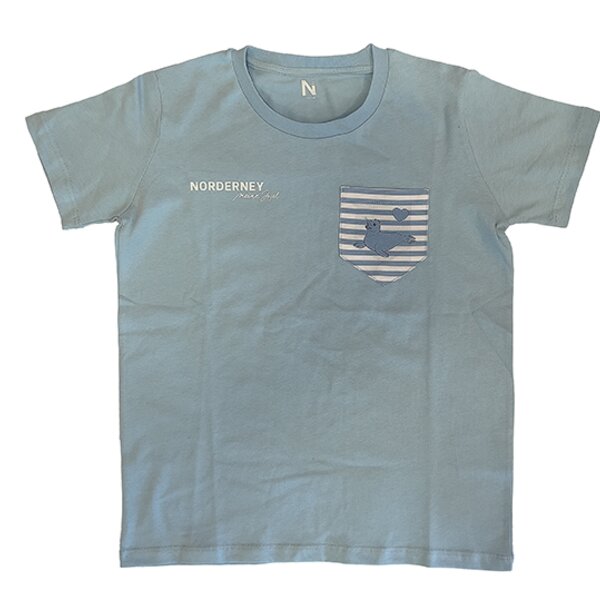 Kinder-T-Shirt "Norderney" hellblau