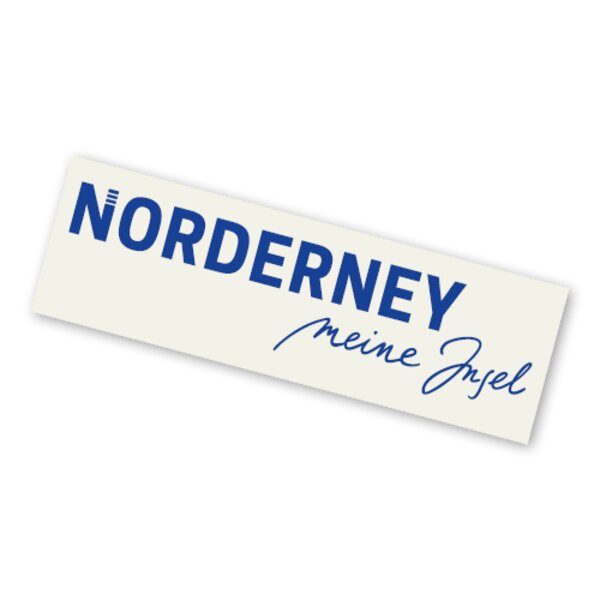 "Norderney meine Insel"-Schriftzug Aufkleber