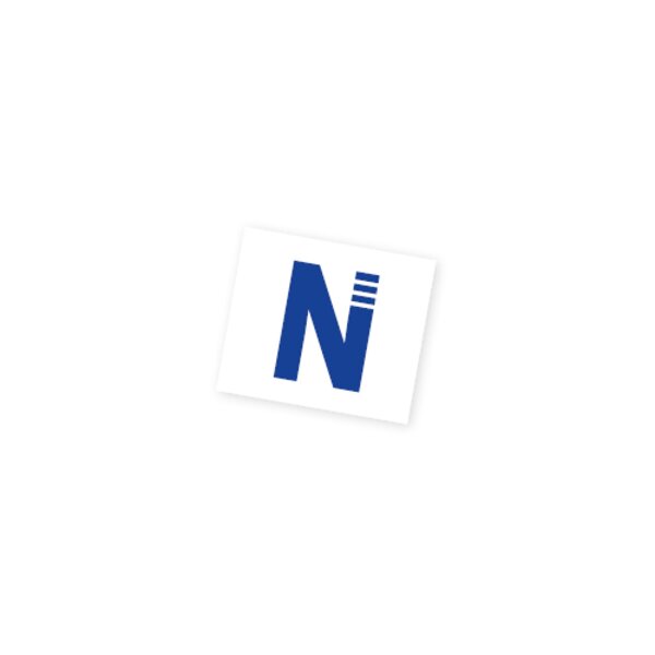 Aufkleber "N" blau klein