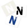 Aufkleber "N" weiß groß