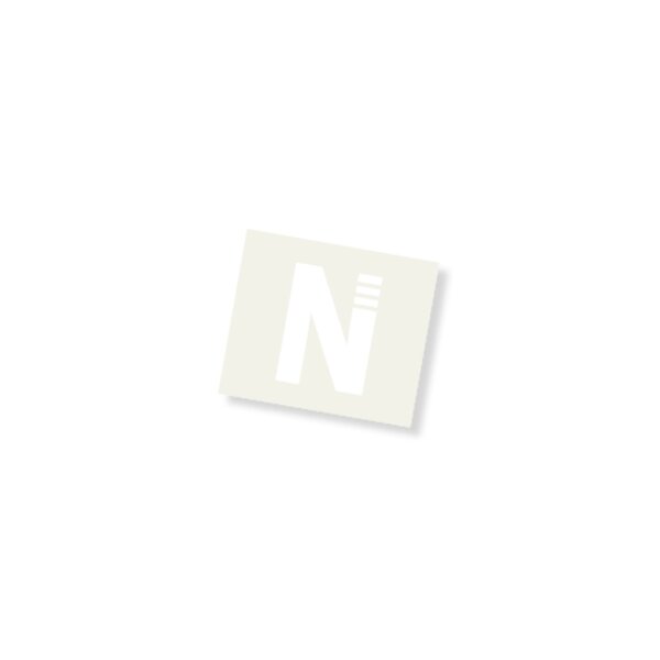 Aufkleber "N" weiß klein