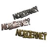 „Norderney“-Schriftzug Magnet messing