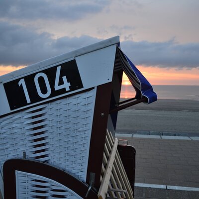 Abschließbarer Strandkorb Nordstrand I