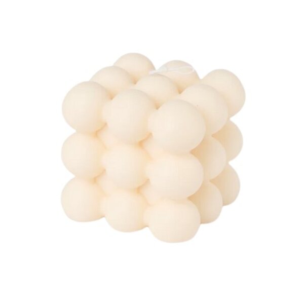 Kerze im Bubble-Design