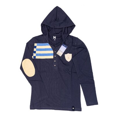 Longsleeve &quot;Norderney&quot; in blue melange